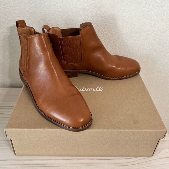 Madewell Ainsley Chelsea Boots Size 9 Brown - Picture 1 of 9
